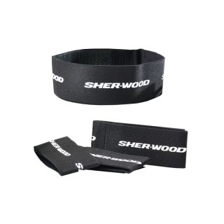 SHER-WOOD Leg Straps Velcro 2&quot; - Senior - schwarz