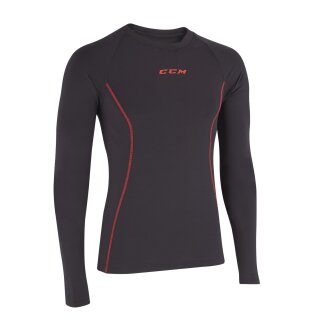 CCM LS Tee Perform Bk Senior