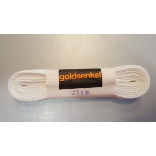 Goldsenkel Schn&uuml;rsenkel f&uuml;r Eiskunstlauf 250cm weiss