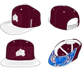 NHL Cap Reebok HI-D Flat Visor Snapback