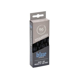 BLUE SPORTS Titanium Pro Schn&uuml;rsenkel gewachst royal blau 108&quot;/274cm